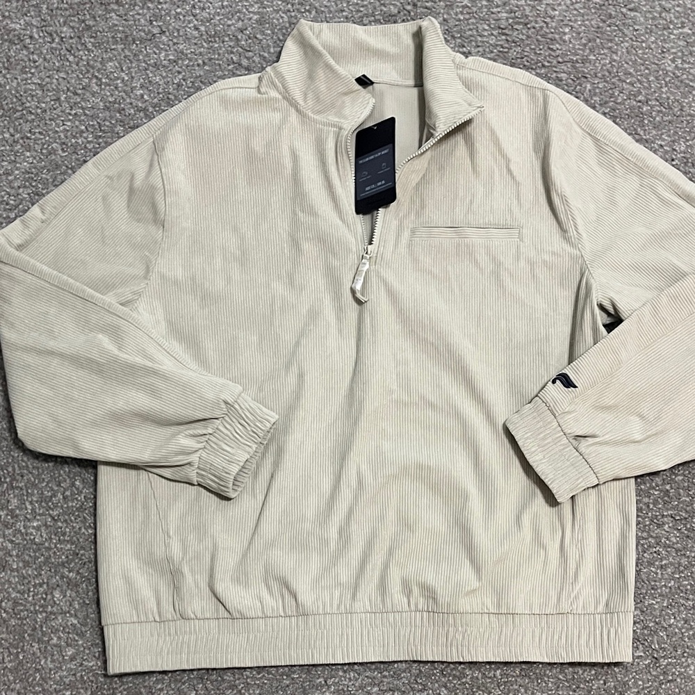 Fabletics Cream 1/4 Zip Jacket
